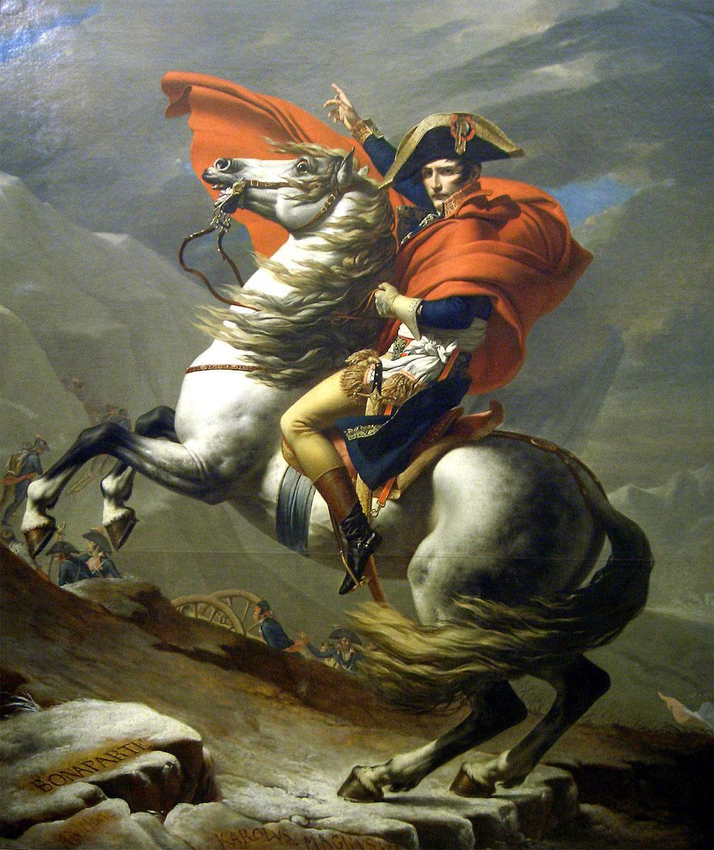 Jacques-Louis David Napoleon at the St. Bernard Pass